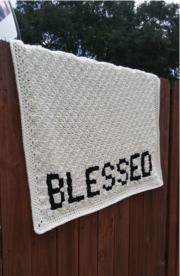 Are you looking for the perfect gift for a religious friend or family member? Look no further because this Blessed C2C Crochet Blanket Pattern is definitely a winner! This crochet blanket makes a lovely gift for your friends and family who love God. C2c Crochet Blanket Pattern, Afghan Crochet Patterns Easy, Crochet Throws, C2c Blanket, Crochet Letters, C2c Crochet Blanket, Crochet Afghan Patterns Free, Crochet Blanket Pattern, Bold Lettering