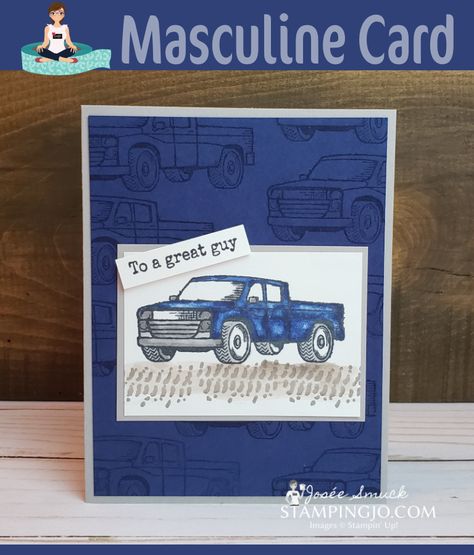 Big Shot Machine, Hand Stamped Cards, Masculine Birthday Cards, Birthday Cards For Boys, Boy Cards, Birthday Cards For Men, Su Cards, Stamping Up Cards, Male Cards