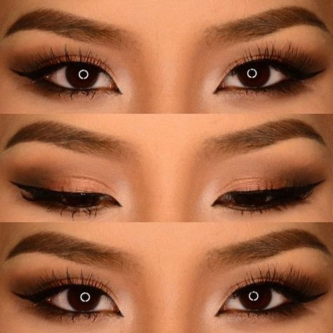 Double Eyelid Makeup, Asian Smokey Eye, Asian Makeup Prom, Eyelid Makeup, Asian Wedding Makeup, Makeup Asian, Wedding Hairstyles And Makeup, Asian Bridal Makeup, Glam Wedding Makeup