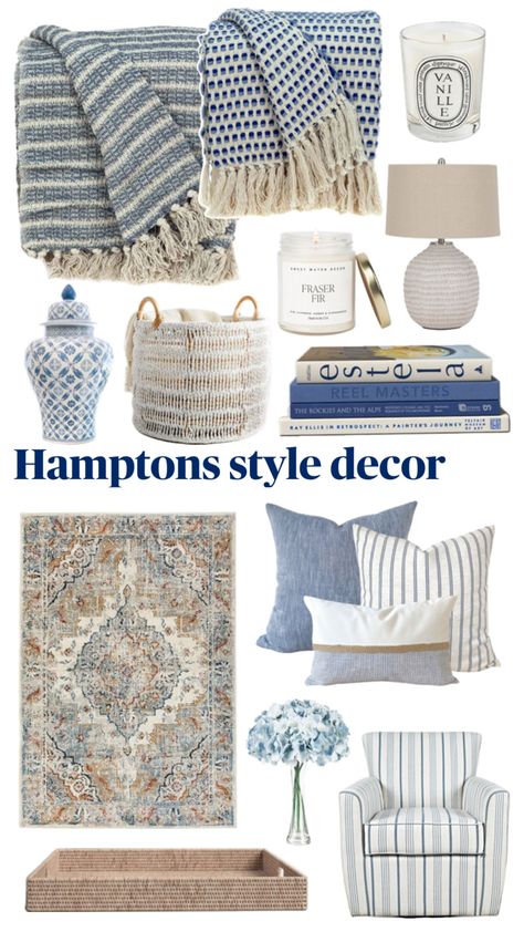 Coastal feels Hampton Style Decor, Hamptons Style Decor, Coastal Deco, Hamptons Style Homes, Beach House Living Room, Hampton Style, Coastal Room, Comfy Living Room, Cottage Living Rooms