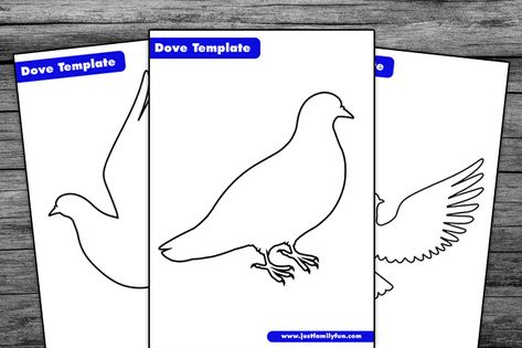 Free Dove Template Printable Pdf Dove Printable, Dove Picture, Dove Template, Skeletal System Worksheet, The Skeletal System, Dove Pictures, Messy Crafts, Easter Templates, Ministry Ideas