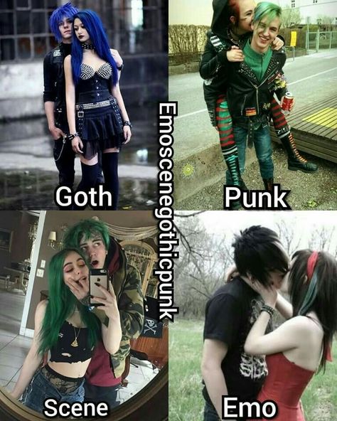 Emo Relationship, Fete Emo, Cute Emo Couples, Emo Culture, Chica Punk, Emo Couples, Tattoo Makeup, Emo Love