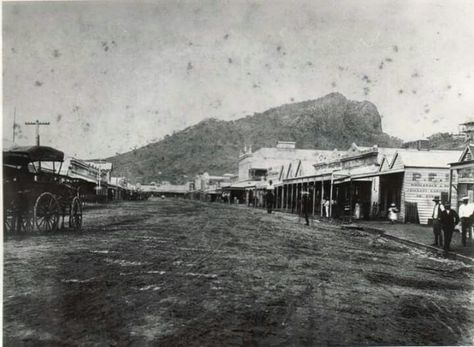 Flinders St looking west from Wickham St,Townsville in Queensland in 1884. Australia History, Australian History, Queensland, Australia, History