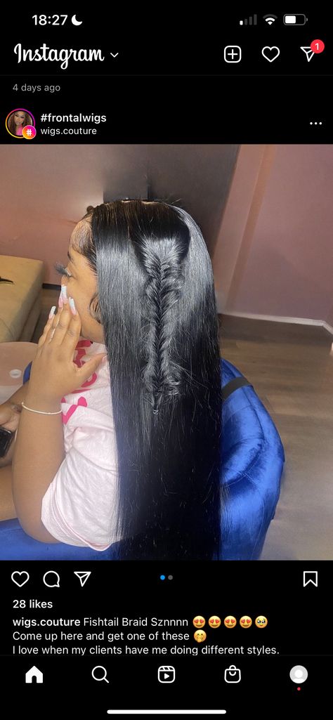 Fish Braids For Black Hair, Fish Braids, Braids For Black, Black Braids, Braids For Black Hair, Fish Tail Braid, Frontal Wigs, Get One, Different Styles