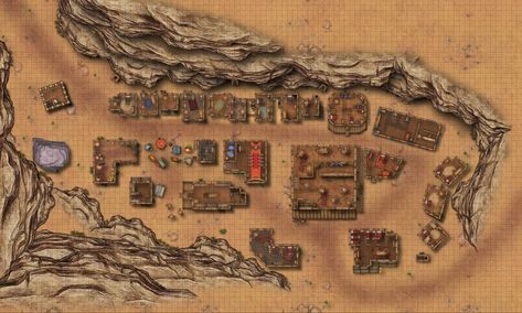 Wild West Town Art, Wild West Town Map, Wild West Dnd Map, Dnd Wild West, Dnd Western, Radiant Citadel, Western Scenery, Wild West Town, West Map