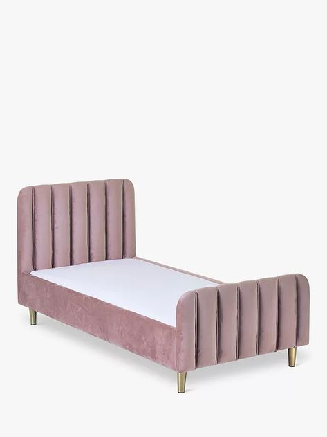 Obaby Gatsby Velvet Toddler Bed Frame, Pink Raspberry Velvet Single Bed, Toddler Bed Frame, Velvet Bed Frame, Nursery Furniture Collections, Single Size Bed, Single Bed Frame, Big Beds, Toddler Beds, Cot Bed