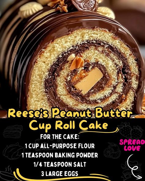 Reese's Peanut Butter Cup Roll Cake Reeses Peanut Butter Roll Cake, Reeces Peanut Butter Cup Roll Cake, Peanut Butter Roll Cake, Reese Peanut Butter Cup Roll Cake, Reeses Peanut Butter Cup Roll Cake, Reese’s Peanut Butter Cup Roll Cake, Peanut Butter Reese’s Cake, Cheesecake Reeses, Ooey Gooey Cake