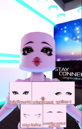 Royale High Custom Face Tutorial, Royals High Face Combos, Rh Face Combos, Royale High Faces Ideas, Rh Combos, Face Creator, Royale High Journal Ideas, Royal High Outfits Ideas Cheap, Rh Design