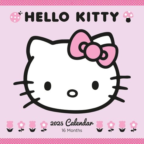 Calendar Diary, Hello Kitty Merchandise, Hello Kitty Images, Kitty Art, Hello Kitty Characters, Friendship Symbols, 2025 Calendar, Writing Space, Football Gifts