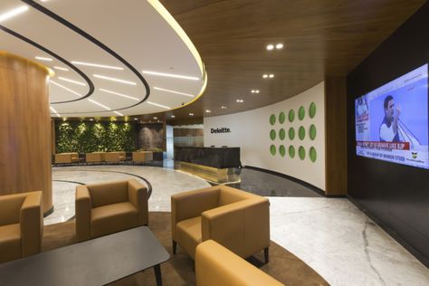 Deloitte Offices – Bangalore Indian Modern Interior, Luxurious Penthouse Interior, Deloitte Office, Penthouse Interior Design, Architecture Firms, Small Space Interior Design, Office Design Inspiration, Bedroom False Ceiling, Modern Office Decor