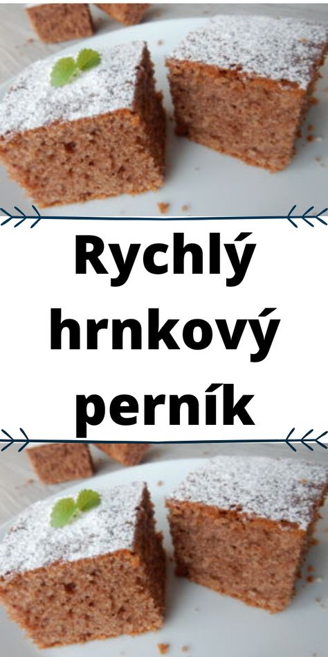 Rychlý hrnkový perník Rice Krispie Treat, Vanilla Cake, Food Lover, Banana Bread, Food Blogger, Food Blog, Food Photography, Healthy Eating, Easy Meals