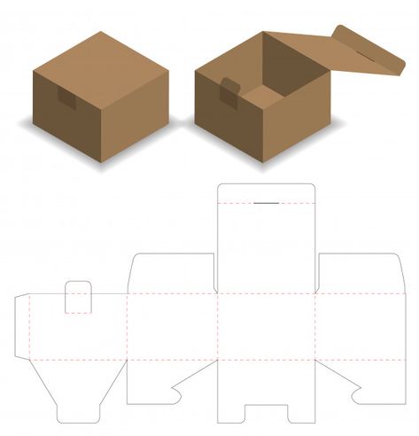 Box Packaging Templates, Diy Gift Box Template, Templat Kotak, Packaging Die Cut, Box Template Printable, Pola Kotak, Packaging Template Design, Idee Cricut, Paper Box Template