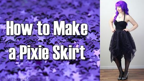 Diy Circle Skirt, Circle Skirt Tutorial, Circle Skirt Pattern, Pixie Outfit, Pixie Skirt, Skirt Diy, Fairy Skirt, Skirt Tutorial, Diy Fashion Hacks