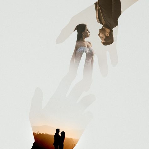 Multi Exposure Photography Ideas, Multiple Exposure Photography Ideas, Couple Double Exposure Photography, Double Exposure Couple, Wedding Double Exposure, Creative Pre Wedding Photoshoot, Pre Wedding Photoshoot India, Prewedding Poses, Pre Wedding Photoshoot Beach