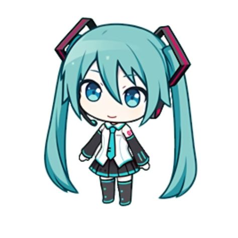 Hatsune Miku Chibi, Miku Chibi, Miku Hatsune Chibi, Miku Chan, Miku Hatsune Vocaloid, Vocaloid Characters, Chibi Characters, Colorful Stage, Chibi Drawings