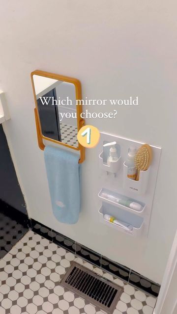 Toddler Mirror Station, Toddler Self Care Station, Montessori Self Care Station, Amazon Mirror, Montessori Self Care, Montessori Bathroom, Self Care Station, Shelf With Pegs, Kids Mirror