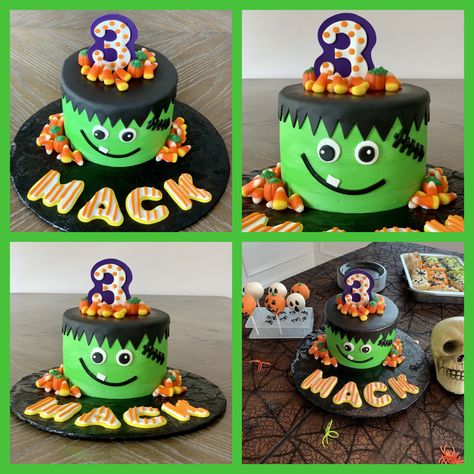 Frankenstein Birthday, Frankenstein Cake, Frankenstein Party, Cake Toppings, Halloween Birthday, Kids Cake, Baby Birthday, Frankenstein, Cake Ideas