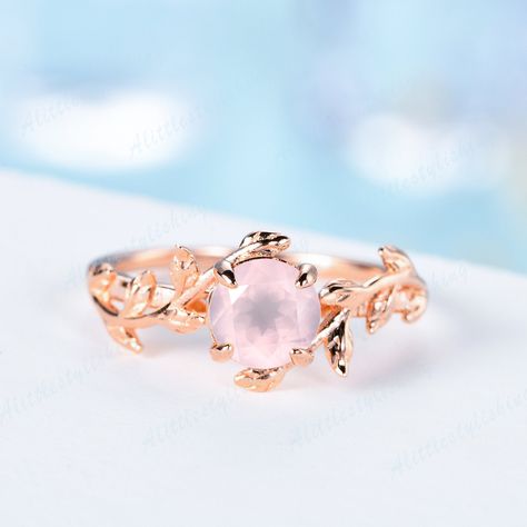 Opal And Moissanite Engagement Ring, Opal Engagement Ring Rose Gold, Rose Quartz Ring Engagement, Opal Promise Ring, Vintage Opal Engagement Ring, Opal Engagement Ring Set, Smaragd Ring, Quartz Engagement Ring, Emerald Wedding Rings