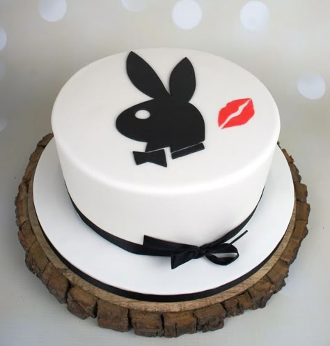 Playboy Bunny Party, Playboy Mansion Party, Playboy Wallpaper, Pour Cake, Bunny Birthday Cake, Cake Designs For Girl, Mansion Party, Cake For Him, Logo Cake