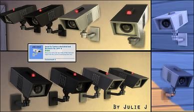 Mod The Sims: Security Camera Made Buyable and Recolours by Julie J • Sims 4 Downloads Camera Mod Sims 4, Sims 4 Functional Camera Cc, Sims 4 Security Camera Cc, Sims 4 Functional Electronics, Sims 4 Security Cc, The Sims 4 Functional Objects, Sims 4 Electronics Cc Functional, Sims 4 Cc Electronics Functional, The Sims 4 Functional Cc