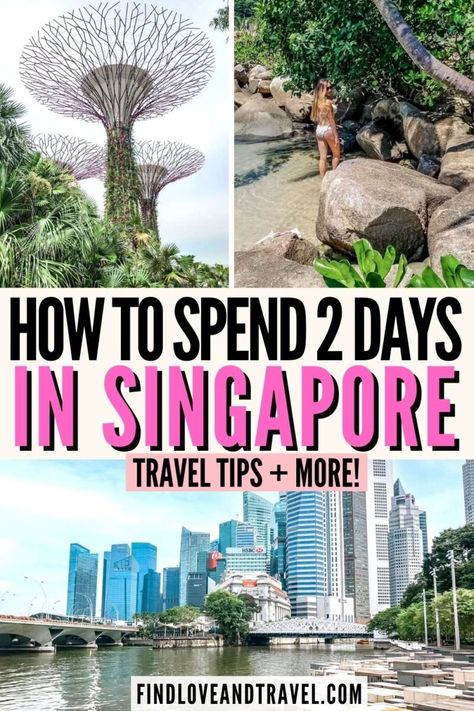 Planning a trip to Singapore? In this Singapore itinerary learn how to spend 2 days in Singapore with all the best things to see and do! This Singapore guide includes top attractions like Gardens by the Bay, the Cloud Forest, Arab Street, Little India, Sentosa Island beach time and more! This Singapore itinerary also include things to do at night, where to eat in Singapore and where to stay! Singapore travel | Singapore things to do in | Singapore | Singapore for first timers | Singapore photos Singapore Travel Tips, Places In Singapore, Singapore Itinerary, Things To Do In Singapore, Visit Singapore, Travel Destinations Asia, Singapore Travel, Asia Travel Guide, Travel Asia