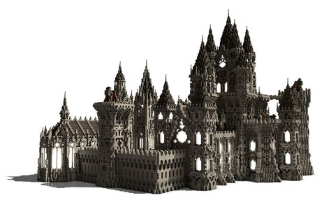 Dhel-Helmdras - Medieval Castle Minecraft Project Minecraft Bloodborne, Minecraft Blackstone Castle, Gothic Minecraft Castle, Mini Castle Minecraft, Dark Castle Minecraft, Minecraft Gothic Castle, Minecraft Castle Blueprints Layout, Minecraft Gothic Builds, Minecraft Gothic House