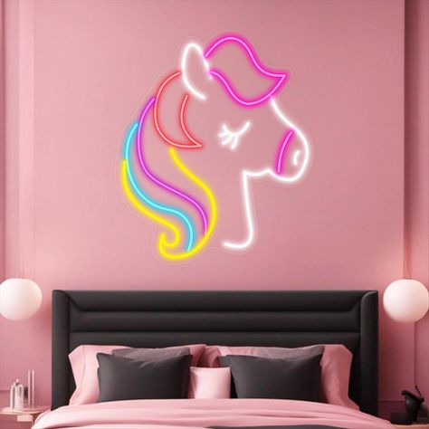 Add a touch of magic to your little one's room with Sparky Neon's enchanting Unicorn Neon Light! This LED neon sign features a beautiful, glowing unicorn design that's sure to delight kids and kids-at-heart. With its soft, energy-efficient light and durable construction, this sign is perfect for a nursery, bedroom, or playroom. Create a whimsical and cozy atmosphere that sparks imagination and joy! Delivery all over India 9870280295 WhatsApp only Why choose us? Fully customized Best Qu... Soft Energy, Unicorn Design, Energy Efficient Lighting, Cozy Atmosphere, Heart For Kids, Led Neon, Neon Lighting, Energy Efficient, Neon Sign