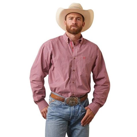 Pro Series Dominick Classic Fit Shirt The Freedom, Cayenne, Western Wear, Workout Shirts, Casual Shirts, Mens Shirts, Size Medium, Mens Outfits, Plus Fashion