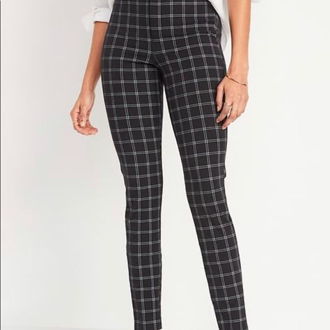 Black And White Pants, Windowpane Plaid, Pixie Pants, Womens Business Casual, Love Now, Plaid Pants, Navy Pants, Business Casual Outfits, White Pants