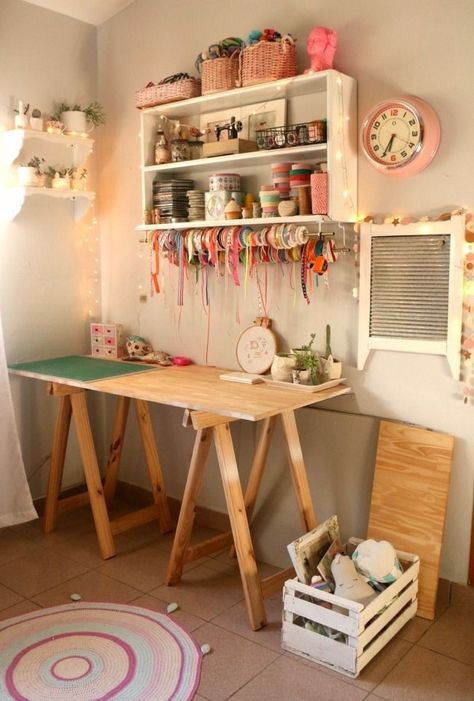 Sewing Room Inspiration, Sewing Spaces, Art Studio Room, Sewing Room Design, Sewing Room Decor, Dream Craft Room, Useful Things, Craft Room Design, Sewing Room Organization