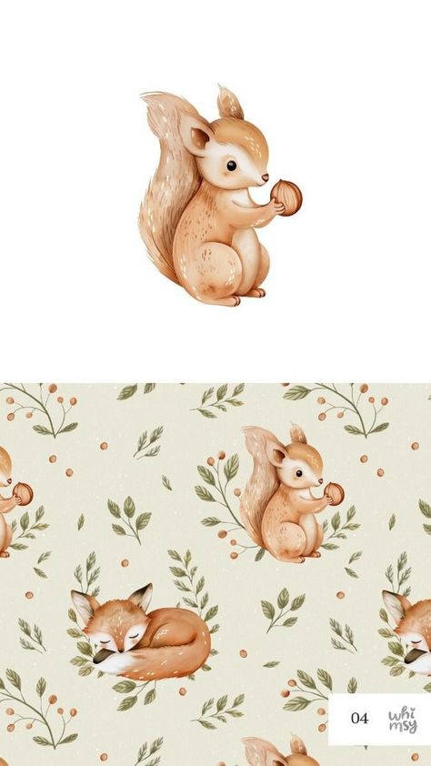 Heartwarming illustrations of everlasting friendships among woodland creatures, perfect for children's books. Drawing Squirrel, Forest Animals Clipart, Watercolor Squirrel, Squirrel Watercolor, Forest Animals Illustration, Whimsical Nursery Decor, Woodland Squirrel, Squirrel Clipart, Squirrel Illustration