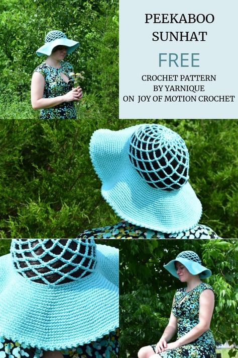 Crochet Visor Hat Pattern Free, Summer Crochet Sun Hat For Outdoor, One-size Crochet Hat For The Beach, Crochet Yarn Sun Hat One Size, Adjustable Crochet Hat For Beach, One Size, Trendy Crochet Sun Hat, One Size, Sunhat Pattern, Crochet Lanyard, Crochet Hat Tutorial