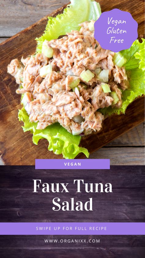 Vegan Tuna Sandwich, Ways To Eat Tuna Salad, Tuna Salad Healthy No Mayo, Artichoke Tuna Salad, Vegan Tuna Salad Artichoke, Vegan Lettuce Wraps, Gluten Free Meat, Tuna Salad Sandwich, Tuna Sandwich