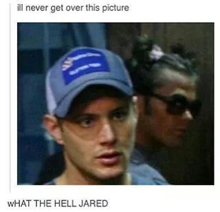 It took me a minut to see it. And I might still be laughing tomorrow morning Sammy Supernatural, Film Memes, Sam Dean, Winchester Boys, Jared And Jensen, Supernatural Memes, Odaiba, Supernatural Fans, Supernatural Funny