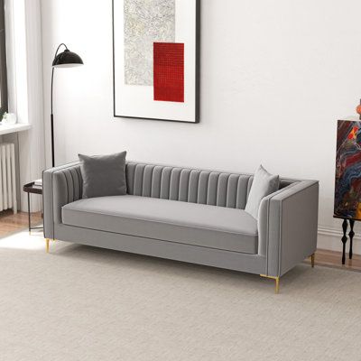 Grey Velvet Sofa, Sofa Velvet, Square Arm Sofa, Sofa Review, Room Couch, Furniture Showroom, Furniture Outlet, Best Sofa, Grey Velvet