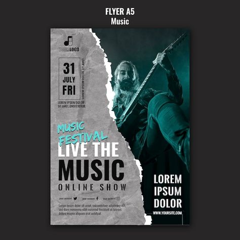 Music Flyer Design, Technology Posters, Music Concert Posters, Poster Template Design, Concert Flyer, Music Flyer, Music Festival Poster, Music Poster Design, Business Banner