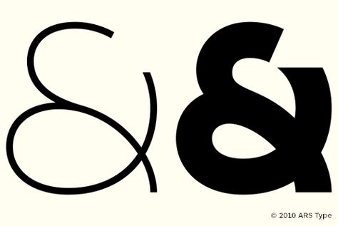 Ampersands with some serious boogie, from ARS Type. Ampersand Logo, Best Typography, Typography Images, 타이포그래피 포스터 디자인, Type Inspiration, Type Posters, Typeface Design, Typographic Design, Typography Letters