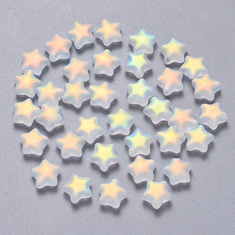 AmazonSmile: Airssory 350 Pcs Colorful Czech Glass Flower Shape Crystal Beads Cap Spacer Bulk Lot for Jewelry Making and Craftings - 6.5x5mm: Arts, Crafts & Sewing Star Beads, Glass Stars, Love Stars, Beading Projects, Gold Flakes, Bead Caps, Star Shape, Jewelry Making Beads, Glass Pendants