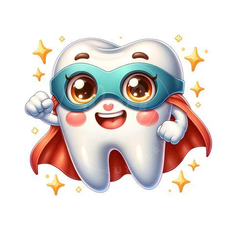 Pediatric Dentistry Office, Dentist Clipart, Tooth Character, Teeth Illustration, Stars Png, Tooth Cartoon, Dental Jokes, Diy Sublimation, Cute Tooth