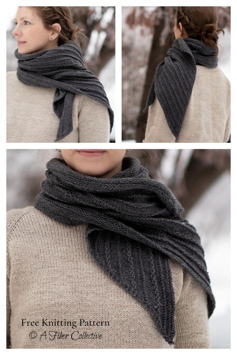 Rock River Scarf Free Knitting Pattern - Knitting Pattern Purl Knit Scarf, Knit Scarf Patterns Free, Diy Macrame Projects, Knitting Creations, Knit Cowl Pattern Free, Knitting Scarves, Ladies Knitting Patterns, Knitting Scarf, Knitting Hacks