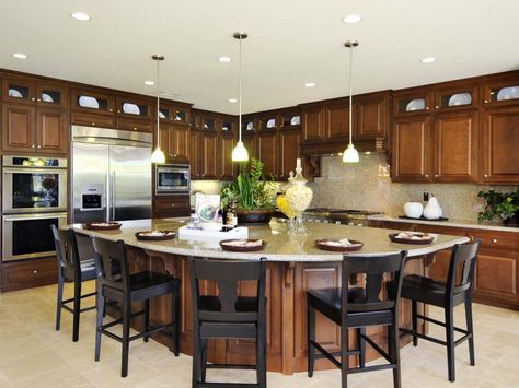 Kitchen Island Design Ideas: Pictures, Options & Tips | Kitchen Designs - Choose Kitchen Layouts & Remodeling Materials | HGTV Island Bars, Best Kitchen Design, Custom Kitchen Island, Bar Inspiration, Island Bar, Kitchen Island Decor, Large Kitchen Island, Kitchen Island With Seating, Big Kitchen