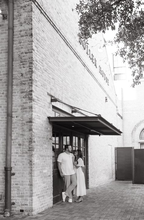 Engagement photoshoot at The Historic Pearl in Downtown San Antonio TX Timeless Engagement Photos, Downtown San Antonio, Micro Weddings, Engagement Inspo, San Antonio Tx, Engagement Photoshoot, San Antonio, Engagement Photos, Weddings