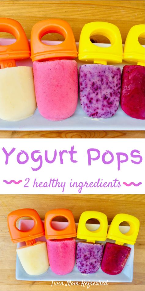 Foods For 7 Month Old, Toddler Popsicle Recipes, Popsicles For Babies, Baby Popsicles, Frozen Yogurt Popsicles, Freezing Baby Food, Healthy Popsicle Recipes, Toddler Meal Ideas, Baby Led Weaning First Foods