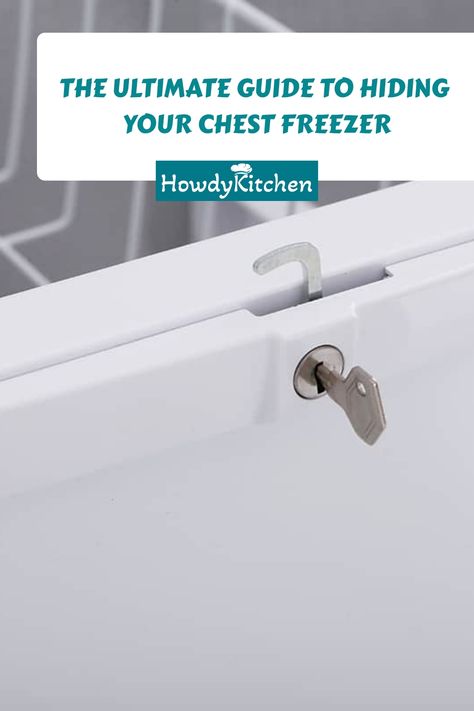 The Ultimate Guide to Hiding Your Chest Freezer Hide A Chest Freezer, Chest Freezer Disguise, How To Hide Deep Freezer, Hiding Deep Freezer, Freestanding Room Divider, Deep Freezer, Stair Wall, Chest Freezer, Understairs Storage