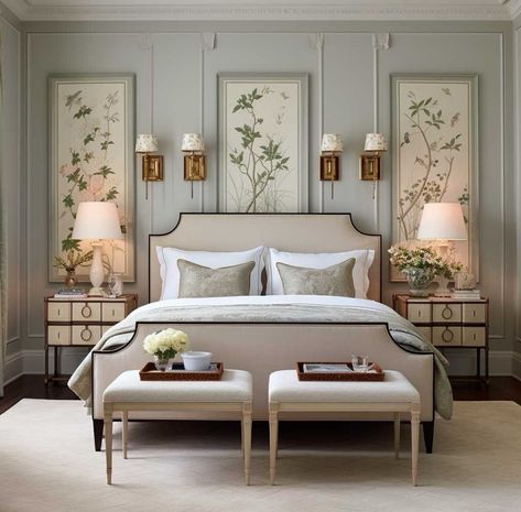 Georgian Bedroom, Vintage Bedroom Ideas, Georgian Interiors, Decor 2024, Luxury Bedroom Master, Classic Bedroom, Vintage Bedroom, Dream House Interior, Master Bedrooms Decor