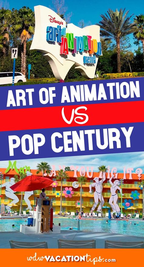 In today’s article, we provide an extensive review of both Disney’s Art of Animation and Pop Century Resort to help you determine the best hotel for you and your loved ones. Let’s jump into the magic, shall we? Disney World Art, Monorail Disney, Pop Century Resort, Disney Inspiration, Disney On A Budget, Pop Century, Disney Secrets, Disney World Hotels, Disney Board