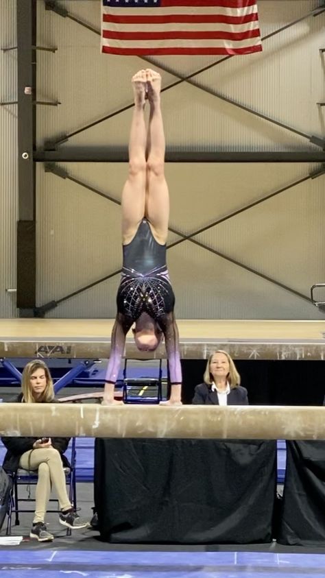 High School Gymnastics, Gymnastics Meet Hair, Simon Biles, Competitive Gymnastics, Sports Announcer, Gymnastics Meet, Gymnastics Practice, Gymnastics Beam, Gymnastics Tricks