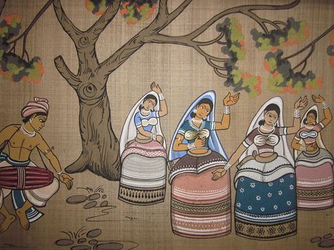 Manipuri dance scene Manipuri Dance Painting, Manipuri Dance Drawing, Manipuri Painting, Manipur Dance, Dance Mandala, Poila Boishakh, Manipuri Dance, Dance Forms, Mother Earth Art