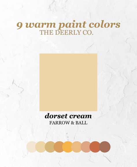 Yellow Paint Color, Gold Paint Colors, Accent Wall Entryway, Cream Paint Colors, Warm Paint Colors, Yellow Paint Colors, Kids Room Paint, Cream Paint, Farrow And Ball Paint