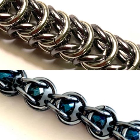 Chainmaille Tutorial Free, Chainmaille Jewelry Patterns, Chain Maille Patterns, Chainmaille Tutorial, Wire Jewerly, Byzantine Jewelry, Jump Ring Jewelry, Chainmaille Jewelry, Mail Ideas